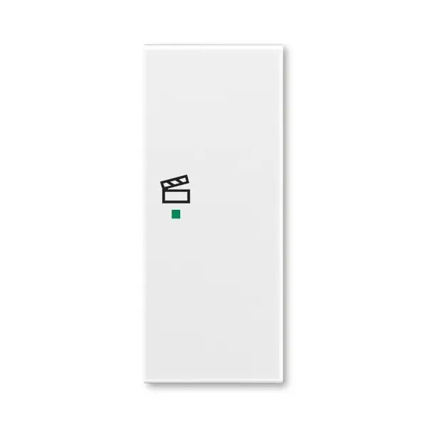 ABB 6220E-A02203 03 Kryt 2násobný pravý, symbol „scény“ ,bílá/bílá Must-Have