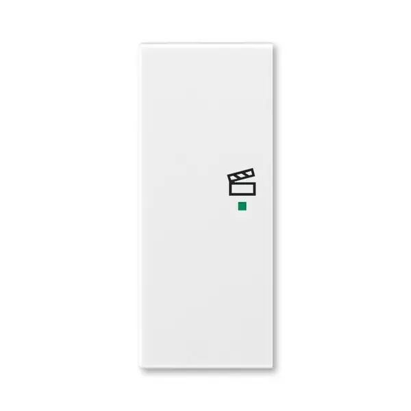 ABB 6220E-A02103 03 Kryt 2násobný levý, symbol „scény“ ,bílá/bílá Must-Have