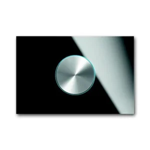 ABB 2CKA006310A0116, KNX Ovladač otočný jednonásobný; černé sklo; 6341-825-101-500 Luxusní