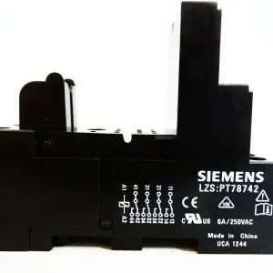 SIEMENS LZS:PT78742 PLUG-IN BASE FOR PT-RELAY 4 CHANGEOVER CONTACTS, WITH LOGICAL DISCONNE Expresní Doručení
