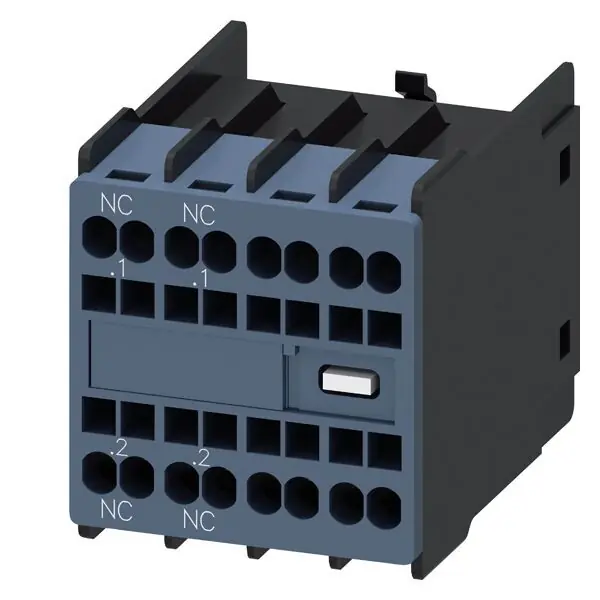 SIEMENS 3RH2911-2HA02 AUX.SWITCH BLOCK,FRONT,2NC, CURR.PATH: 1NC, 1NC, F. CONT. RELAYS A. Víkendová Akce