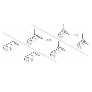 Tovární Cena PHILIPS Náhradní montážní třmeny TCW060 METAL MOUNTING CLIP TLD 1-LAMP *8727900150094