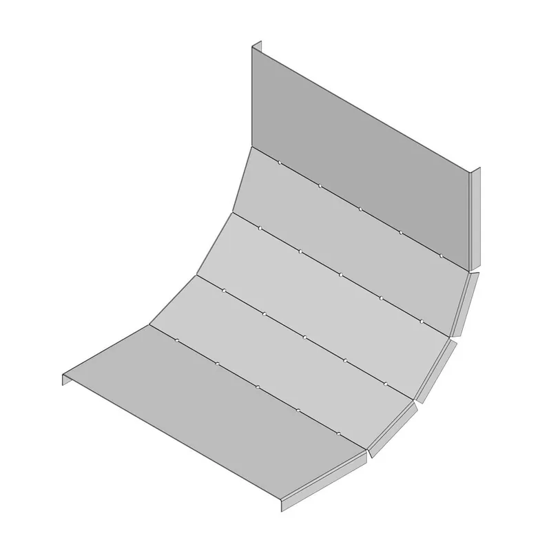 Víkendová Akce KOPOS NIXVSO 90X500_IX - MARS víko oblouku stoupajícího 90° IX nerez *8595568904744