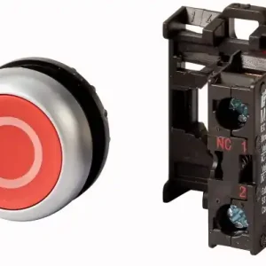 EATON 216510 M22-D-R-X0/K01 Tlačítko zapuštěné červené, kompletní přístroj, 1V Profesionální