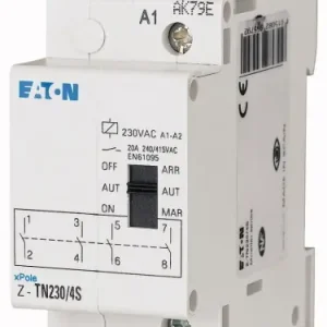 EATON 265579 Z-TN230/4S Instalační relé 230V AC, 4 zap. kont., předvolba ON/AUT/OFF Objednat Nyní