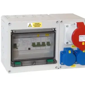 Akční Nabídka SPELSBERG ek012sM8 Zásuvková kombinace EK 012M8 PS 1x 32A/5P + 2x 230V IP44 s chráničem