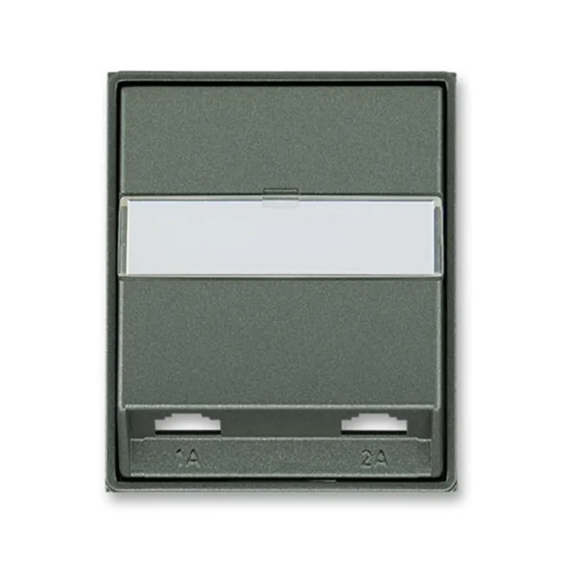 ABB 5013E-A00215 34, TIME Kryt zásuvky telefonní, dvojnásobné; antracitová Must-Have