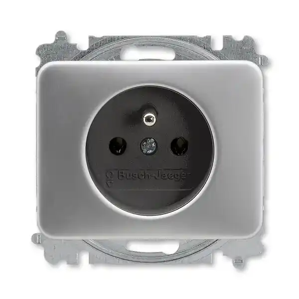 Rychlé Dodání ABB 5519B-A02347266, ALPHA Zásuvka jednonásobná, bez clonek, bezšroub.; titanová