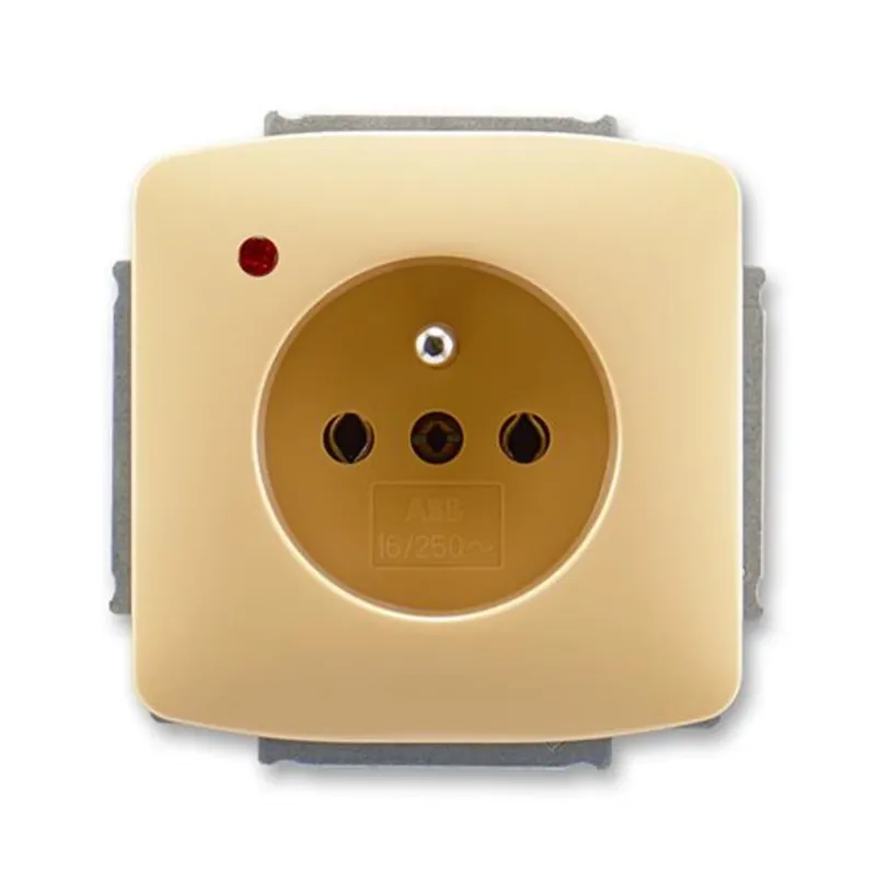 Dokud Zásoby Vydrží ABB 5598A-A2349 D, TANGO Zásuvka jednonás., s př.ochr.; béžová