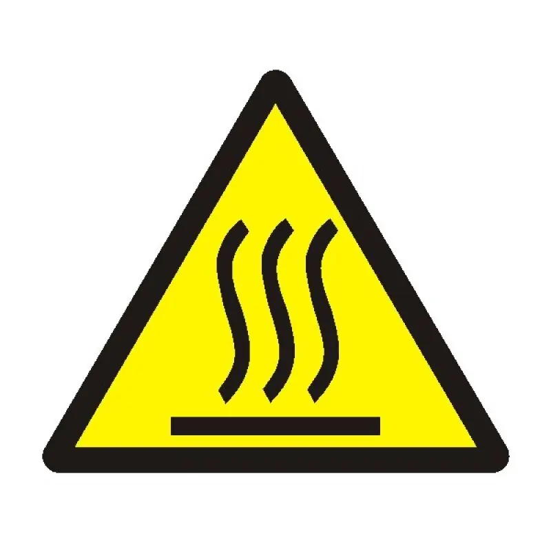 Top Prodej STRO.M ZVS22-04-02 Výstraha - Horká plocha 4x4cm (samolepka)