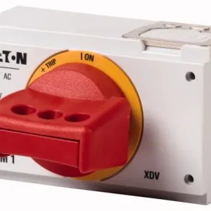 EATON 260137 NZM2-XDVR Ovládací rukojeť červ/žlutá, uzamyk, NZM2 Exkluzivní