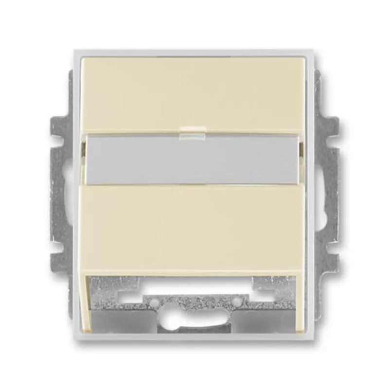 ABB 5014E-A00100 21, ELEMENT Kryt zásuvky komun.; sl.kost/led. bílá Nová Kolekce