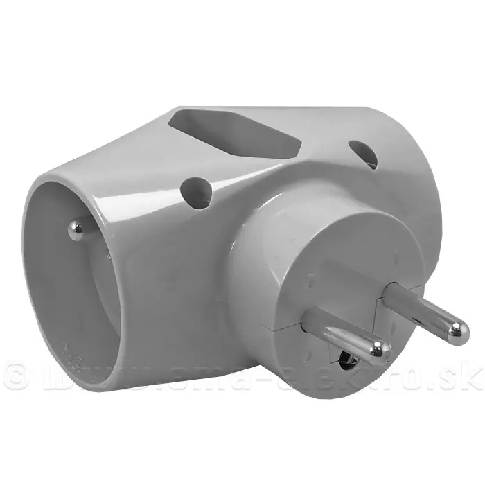 ABB 5323-23 S Adaptor rozbočovací, chráněný ,šedá Novinka