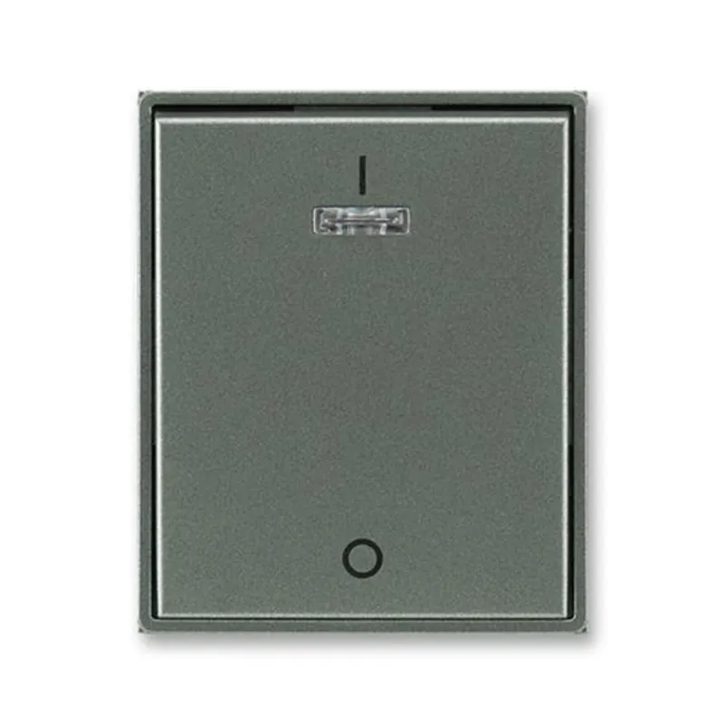 Garance Vrácení Peněz ABB 3558E-A00933 34, TIME Kryt jednoduchý s pot. a čirým pr.; antracitová