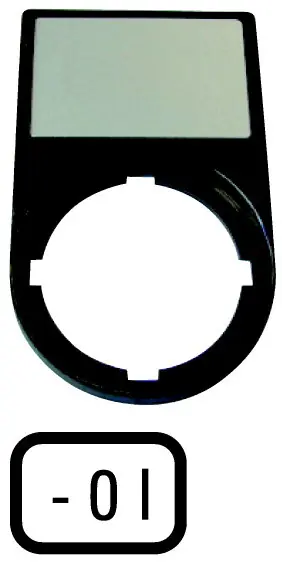 Akce EATON 216485 M22S-ST-X88 Nosiče štítků-komplety, 30x50mm, oblé, černé -0I