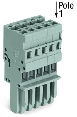 WAGO 769-106 Konektor 4 mm2 6pin šedá Autentický