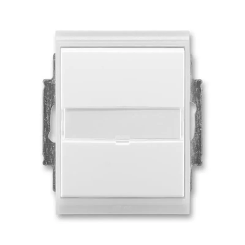 Sleva ABB 3558E-A86910 01 Ovládač přepínací s popis.polem, řazení č.6/0, IP44, bílá/led. bílá