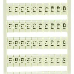 WAGO 209-787 Blok označovacích štítků F1 až F10 Luxusní