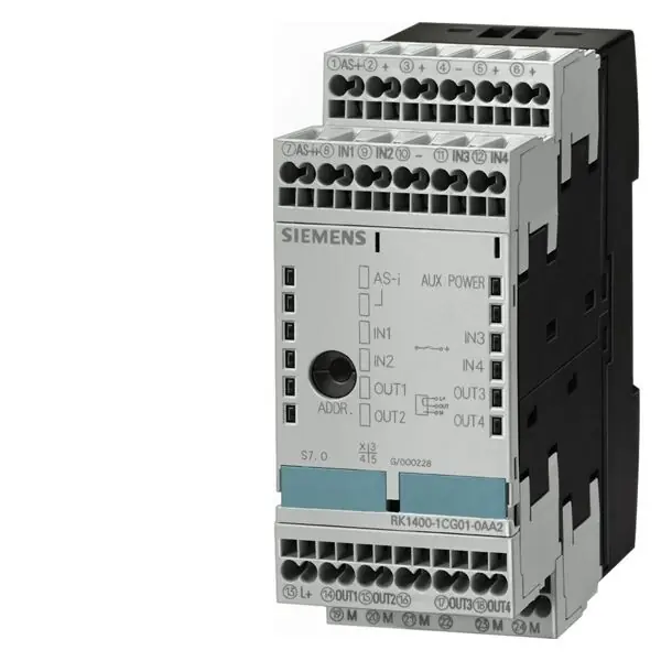 SIEMENS 3RK1402-3CG01-0AA2 AS-INTERFACE SLIMLINE MOD. S45 Jen Po Omezenou Doba