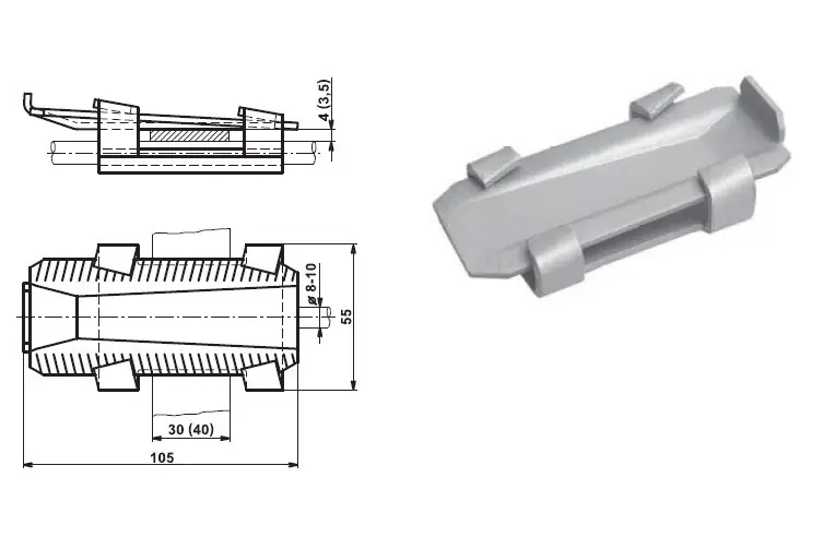 TREMIS V127 / SRK ( FeZn ) svorka páska-páska-drát (klín) Značkový