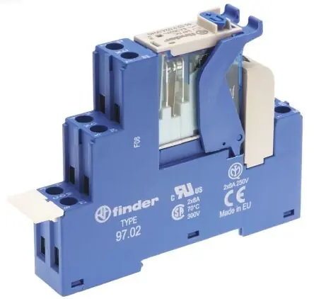 FINDER 4C.02.9.024.5050 vazební člen 2P/8A, 24V DC, LED_OD, Au Celosvětová Doprava