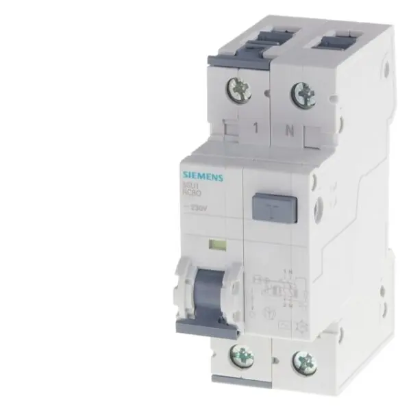 SIEMENS 5SU1354-1KK16 RCBO elm, 10 kA, 1P+N, type AC (WS), D=70MM IFN 30MA, 1+N-POLEE C 16 Sleva