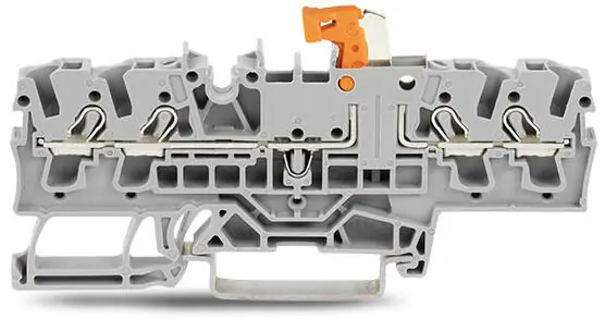 Profesionální WAGO 2002-1871 Svorka řadová 2.5 mm2 s odpojovačem šedá