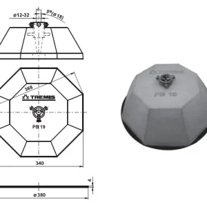Hromadná Objednávka TREMIS V545 / PB19 ( beton ) podstavec betonový 19kg