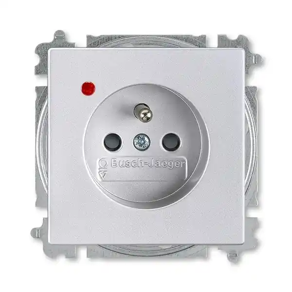 Hit Sezóny ABB 5599B-A0235783, FUTURE Zásuvka jednonásobná, s př.ochr.; AL stříbrná