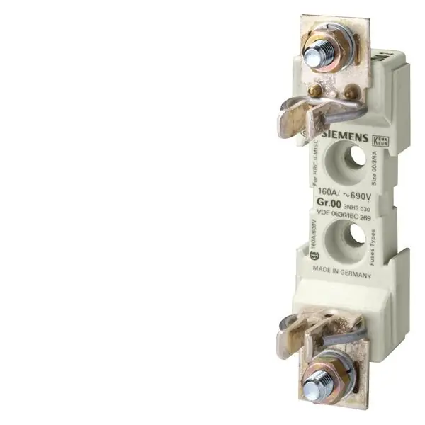 SIEMENS 3NH3030 ;  HRC FUSE BASE 690V(1000V) SINGLE-POLE,160A,SIZE 00 PAD-TYPE TERMINAL, 9 Levný