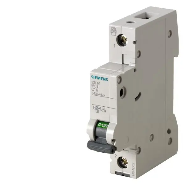 SIEMENS 5SL6120-6 CIRCUIT BREAKER 230/400V 6KA, 1POLE, B, 20A Nakupujte Hned