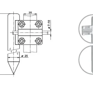 TREMIS V455 / ZT 2,0s ( FeZn ) zemnící tyč se svorkou Výhodná Nabídka
