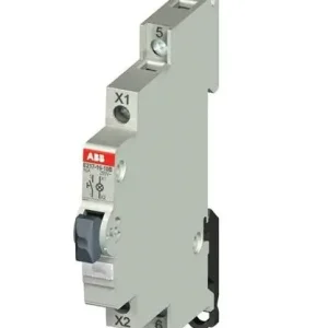 Nová Kolekce ABB ELSYNN E217-16-10B Tlačítko prosvětlené 115-250V~,16A NO/NC, LED bílá *2CCA703160R0001