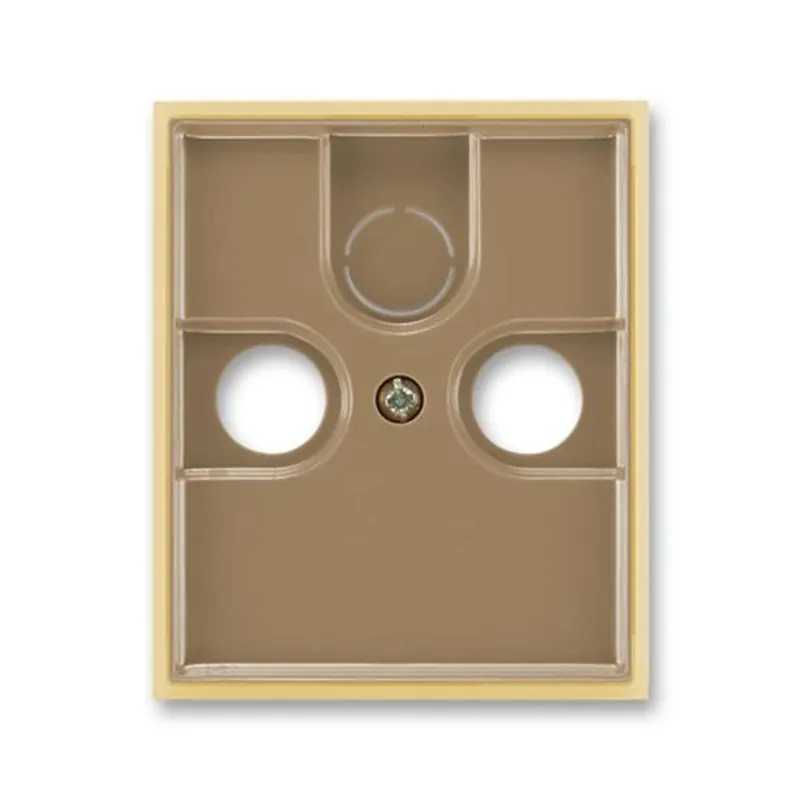 Limitovaná Edice ABB 5011E-A00300 25, ELEMENT Kryt zásuvky TV+R+SAT; kávová/led. opálová