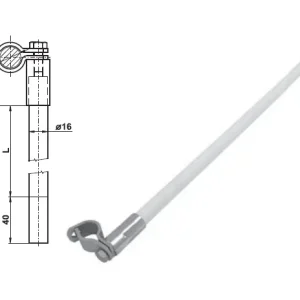 TREMIS VP125 / ITJ 68 ( FeZn/GFK ) Izolační tyč pro jímací tyč 680mm Horká Nabídka
