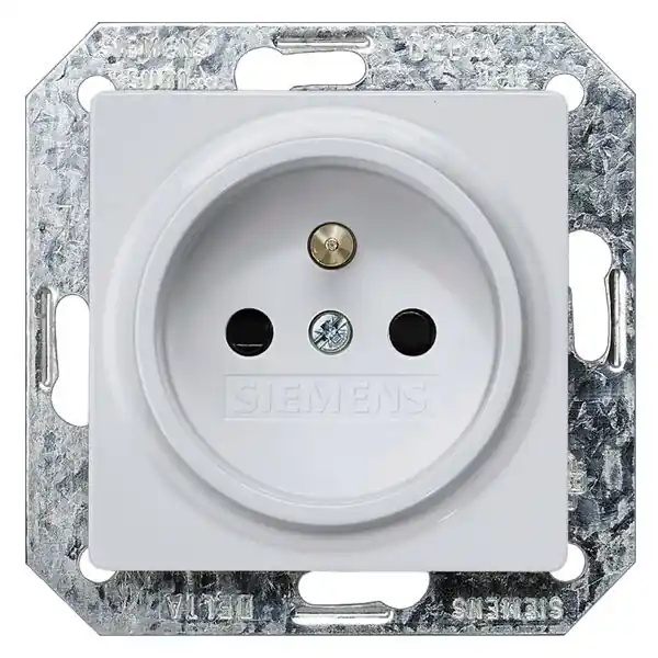 SIEMENS 5UB1938 I-SYSTEM, ALUMIN.METALLIC SOCKET OUTLET 10/16A 250V W. GROUNDING PIN W. IN Moderní