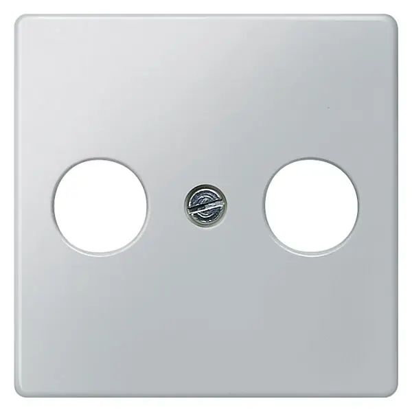 SIEMENS 5TG1253 I-SYSTEM, ALUMIN.METALLIC ANTENNA COVER PLATE 55X55 F.BROADBAND OUTLET BOX Výprodej