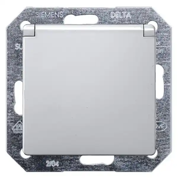 SIEMENS 5UB1937 I-SYSTEM, ALUMIN.METALLIC SCHUKO SOCKET OUTL. 10/16A 250V W. SCREWLESS TER Odeslání Ihned