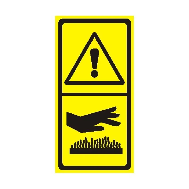 STRO.M DP68-16-01 Výstraha/Možnost zranění při přiblížení nebo kontaktu s částí stroje 9 x 4,5cm (samolepka) Vysoce Kvalitní