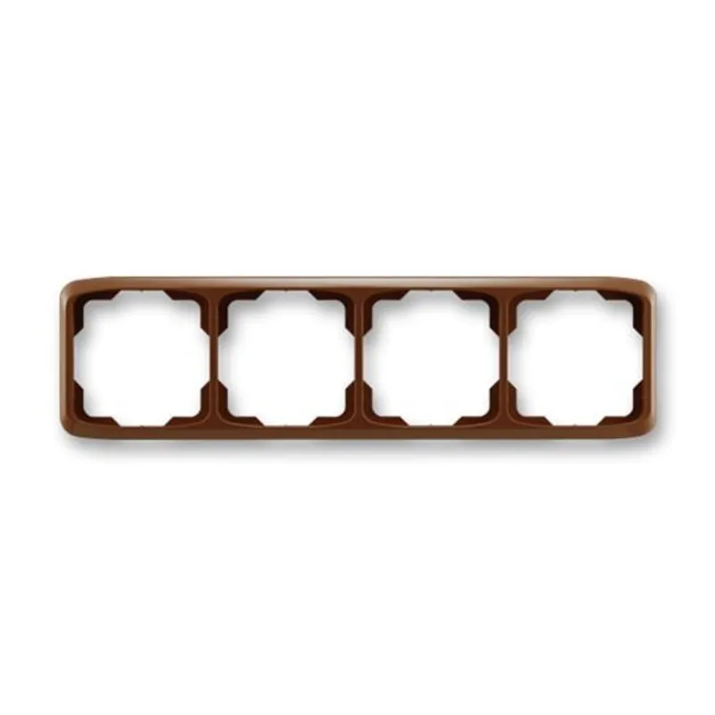 ABB 3901A-B40 H, TANGO Rámeček čtyřnásobný, vodorovný; hnědá Ihned K Objednání