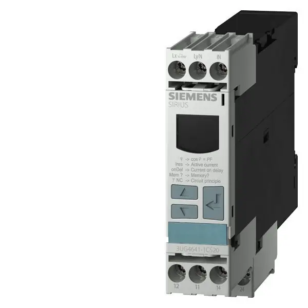 Hromadná Objednávka SIEMENS 3UG4641-1CS20 DIGITAL MONITORING RELAY COS-PHI A. CURRENT MONITORING FROM 90 TO 69