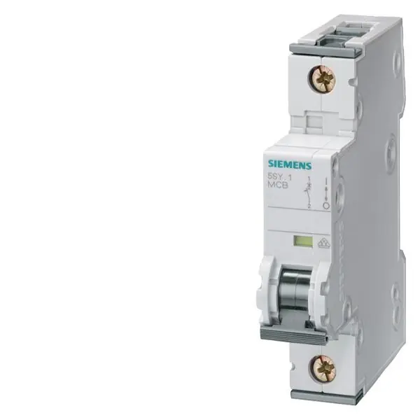 SIEMENS 5SY6106-7 CIRCUIT BREAKER 230/400V 6KA, 1-POLE, C, 6A, D=70MM Velkoobchod