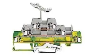 Nízká Cena WAGO 280-557 Svorka řadová 2,5mm2 3pin zeleno-žlutá/šedá/šedá