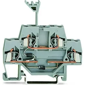 Ověřený WAGO 280-941/281-492 Svorka řadová  2,5mm2 2x dioda 1N4007 šedá