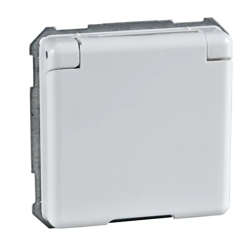 Cenový Hit SCHNEIDER 205534 ELSO Zásuvka se středovým ochranným kolíkem a klapkou,bílá