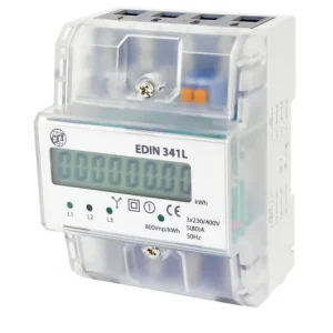 ELEMAN 1008830 Elektroměr EDIN 341L, 80A, 4,5mod., LCD, 3-fáz., 1-tar., podružný Hit Sezóny