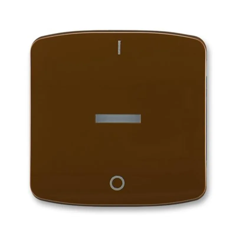 ABB 3558A-A00933 H, TANGO Kryt jednoduchý s pot. a čirým pr.; hnědá Limitovaná Edice