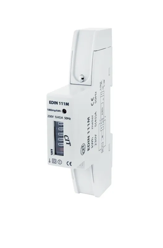 ELEMAN 1008820 Elektroměr EDIN 111M, 45A, 1mod., mechanický, 1-fáz., 1-tar., podružný Celosvětová Doprava