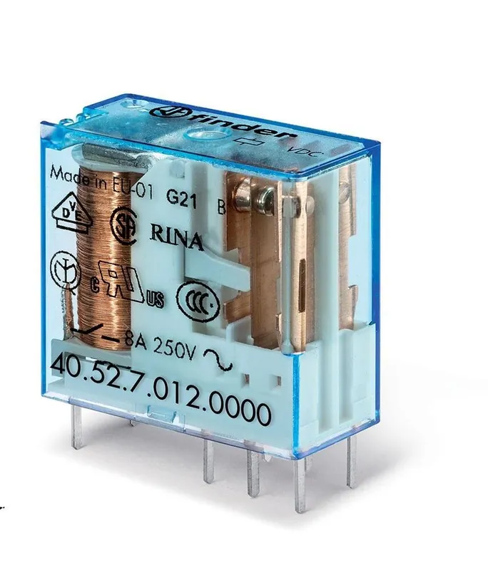 Zlevněný FINDER 40.52.7.024.0000 relé DIN/PS, 2P/8A, 24V DC, citl.