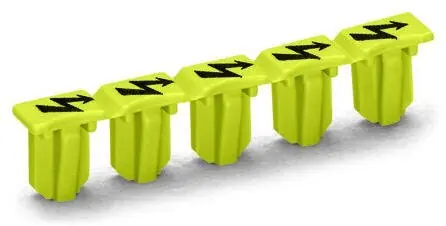 WAGO 2002-115 Výstražný kryt s černým symbolem blesku pro 5 svorek Nakupujte Hned